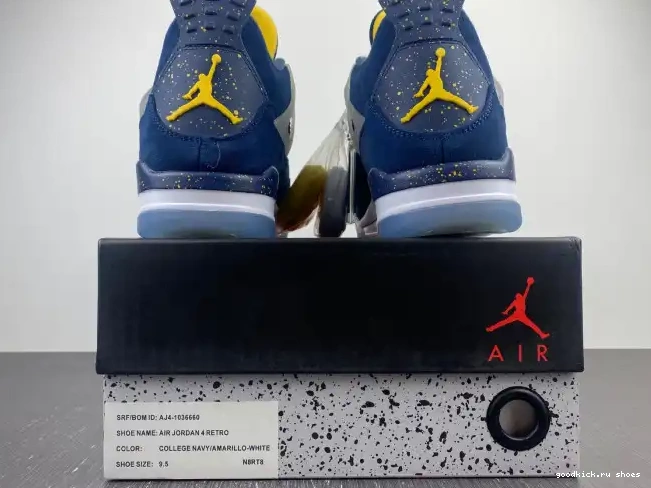 Rep Air 4 (PE) AJ4-1036660 Retro Michigan Jordan 0530